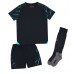 Camiseta Manchester City Tercera Equipación Replica 2023-24 para niños mangas cortas (+ Pantalones cortos)